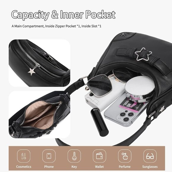 Y2k Purse: 90s Mini Underarm Bag - Cute Small Purse - Picture 7 of 8